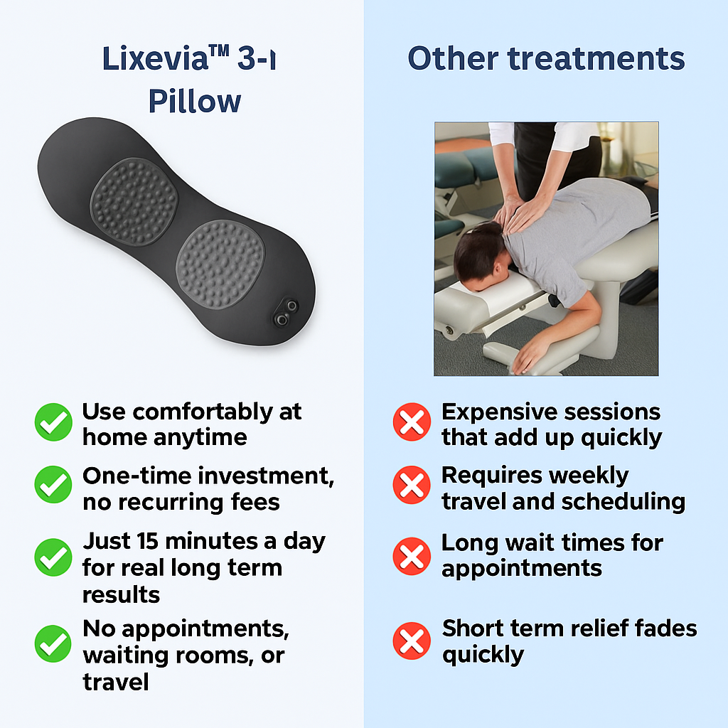 Lixevia™ 3-in-1 Pillow for Back Pain Relief